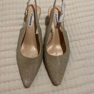 Stunahome Women's Glitter Slingback Pointed Flats - Gold!
